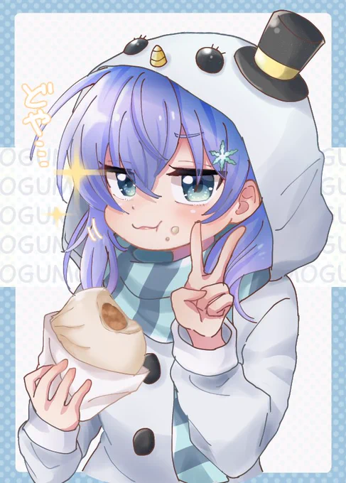 もぐもぐ雪ちー⛄ +モほず
 #ちーあーと 