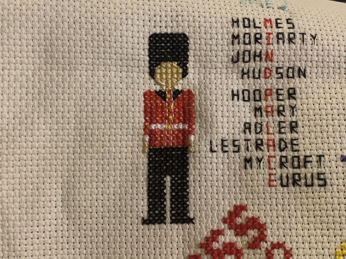 altomumma's tweet image. Part 28: I quite like this little guy  #crossstitch #epicproject