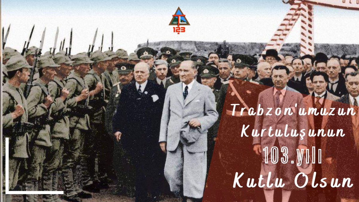 Trabzon'umuzun düşman işgalinden kurtuluşunun 103.yılı kutluyor; aziz şehitlerimizi saygı, rahmet ve minnetle anıyoruz.

#24Subat1918