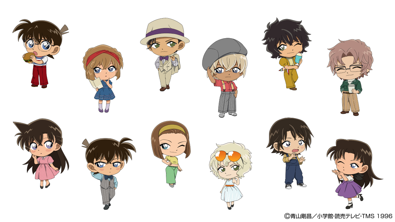 公式 名探偵コナンカフェ 描き下ろしイラスト紹介 今回のカフェ限定ミニキャラも登場 ミニキャラは新一や蘭も テーマにピッタリのお洋服がとっても素敵です 予約は 3 5 金 18 00 から あと一週間になりました 詳細はこちら T Co