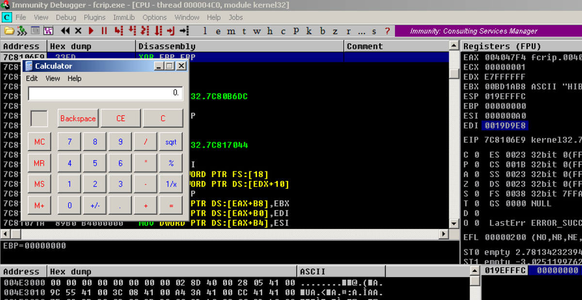 Sakib_Janjua's tweet image. Made some progress today on #ExploitDevelopment.
Vuln: SEH based Local Buffer Overflow.
Vul app: Free MP3 CD Ripper (exploit-db.com/exploits/45403)
Machine: Windows XP