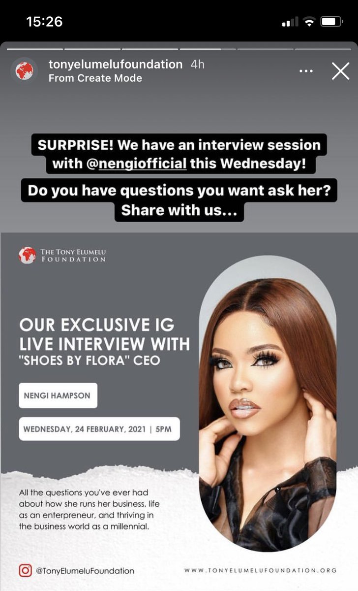 tictic_nessa's tweet photo. @forbes check @nengiofficial , an inspirational 23 year old business owner and influencer working with over 15 brands has featured on cover of Genevieve magazine . Also Tune in today at 5pm for her IG live interview with Tony Elemulu Foundation on business
NENGI THE ENTREPRENEUR https://t.co/Sjyub6Wp1q