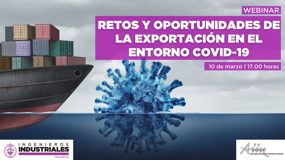 COIIM's tweet photo. La #exportación es una de las herramientas que permite a las empresas asegurar su sostenibilidad y crecimiento.

¿Está tu empresa preparada para el salto? ¿Es un buen momento?

Sesión gratuita con expertos de @ICEX_, @Ipex_clm, @TuComex_Esp y @_salher

🌐 https://t.co/1hJaOOJJKu https://t.co/BxDn9UXGvz