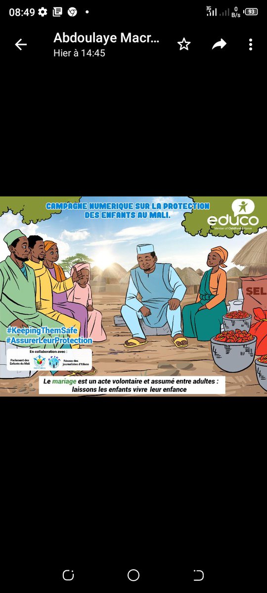 DaniJeune's tweet photo. #Cri de coeur 
#Oui à l'éducation de la jeune fille.
#Non au mariage des filles à l'école.
Donnons-les la chance de réaliser leurs rêves. https://t.co/WjEcUEkJrB