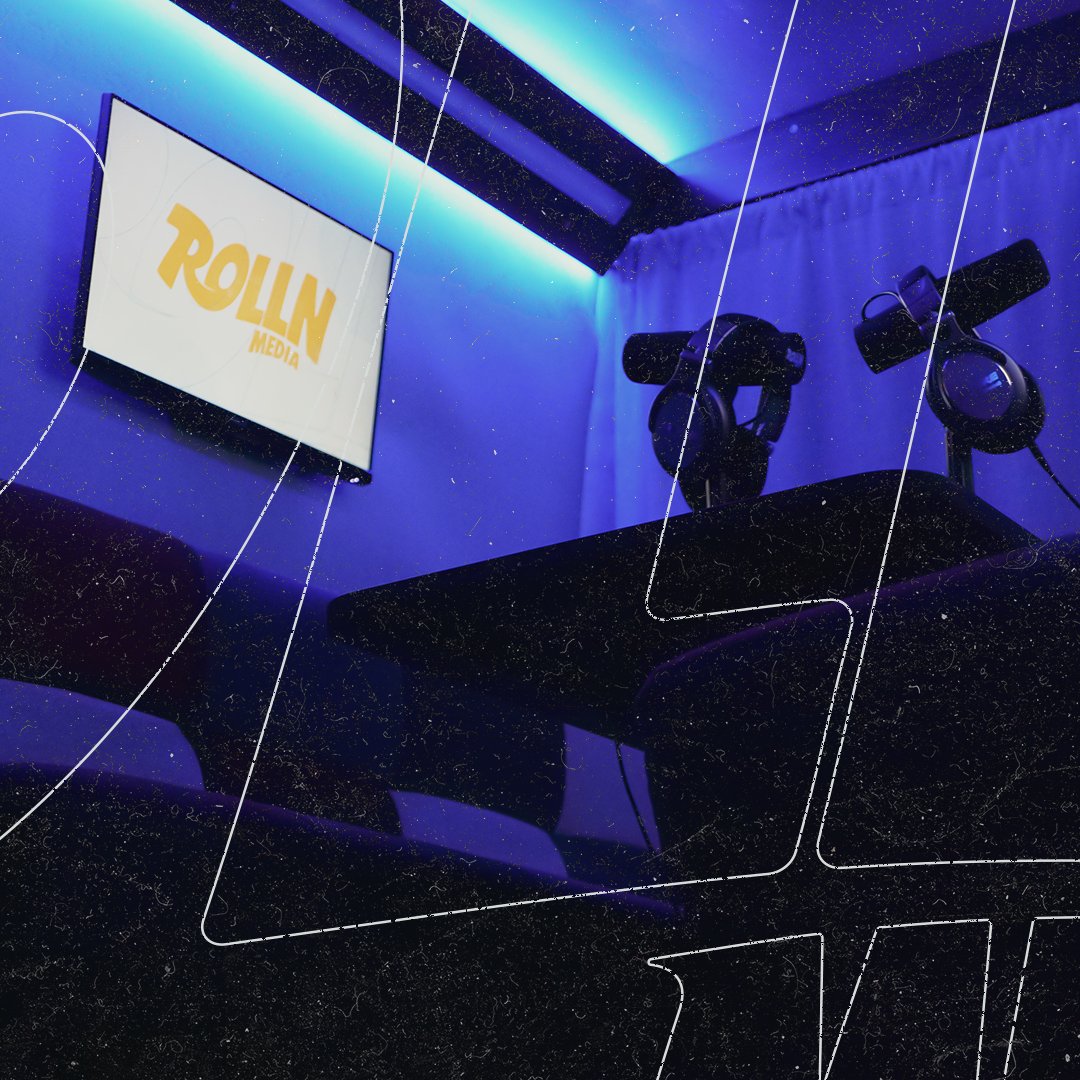 Rolln Media can produce high-end multitrack podcast recordings for up to four people in studio, and four remote guests 👌