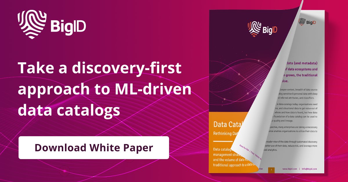 bigidsecure's tweet photo. Our #DataCatalog uses #ML to surface relationships between #Data elements that would be otherwise missed. See how we leverage #ActiveMetadata to provide more context around all of your orgs #PI & #PII — anywhere your data lives. Get the white paper >> https://t.co/qc24Lp8Vlz https://t.co/CQkh6NYy1R