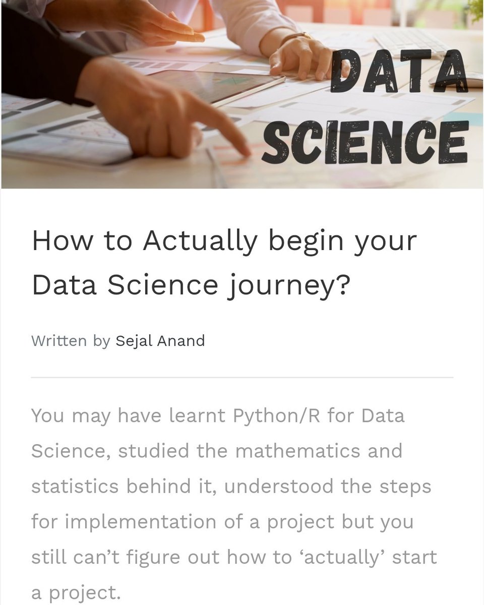 a_colab's tweet image. We are happy to announce our blog page at A CoLab.

Check out lnkd.in/eya8qkG to read more such interesting blogs and learn from peers.

#ACoLab #Blog #blogpost #DataScience #blogs #bloggingcommunity #learning #python #ML #kaggle