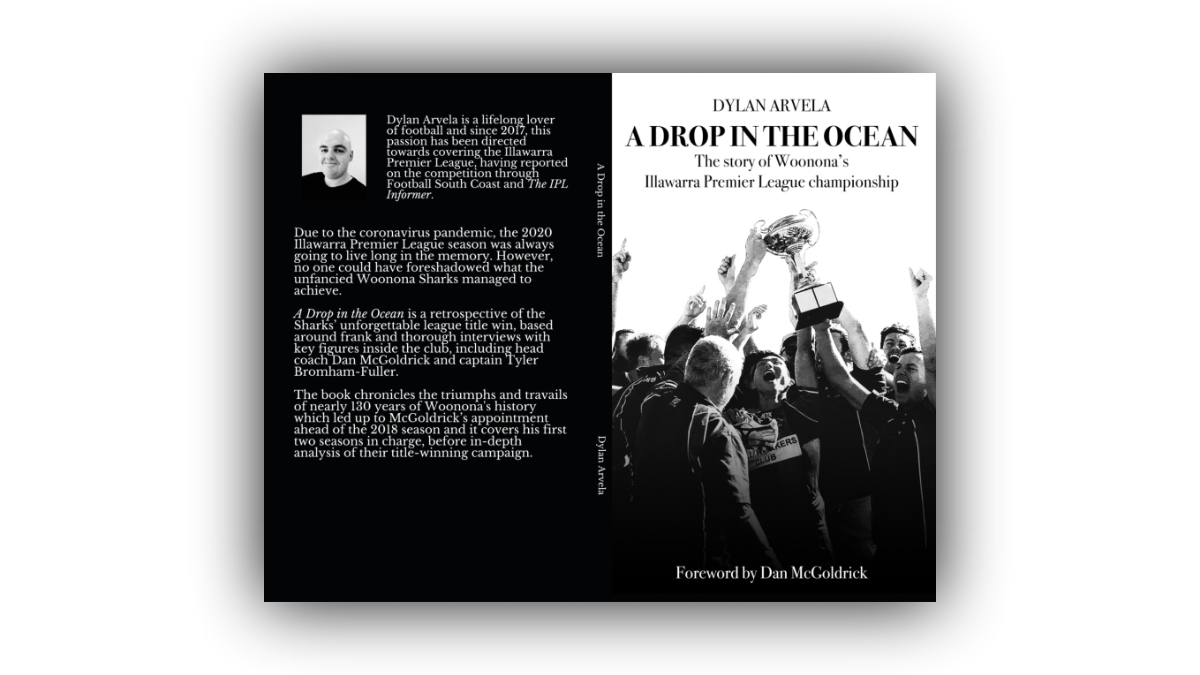 So my ebook is turning into an actual physical book!

Print copies of 'A Drop in the Ocean: The story of <a href="/WoononaFC/">Woonona Sharks FC</a>'s Illawarra Premier League championship' can be ordered for $15.

Send me a direct message if you would like to get your hands on one.