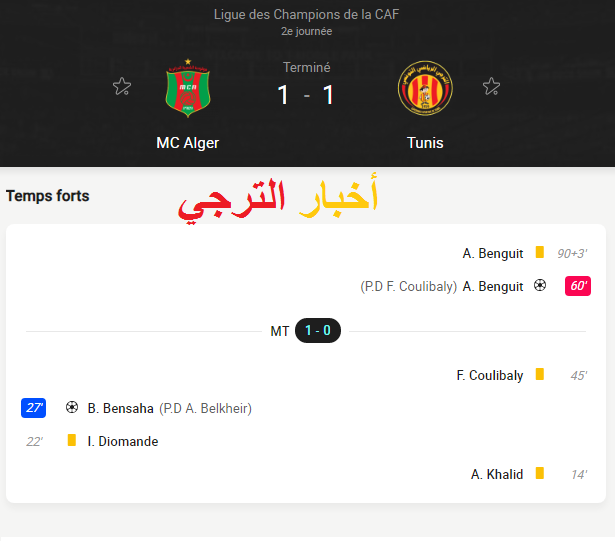 ES_Tunis_1919's tweet photo. Retour sur le match #MCAEST #TotalCAFCL
📶 Les Stats https://t.co/RzOPCPFCTr