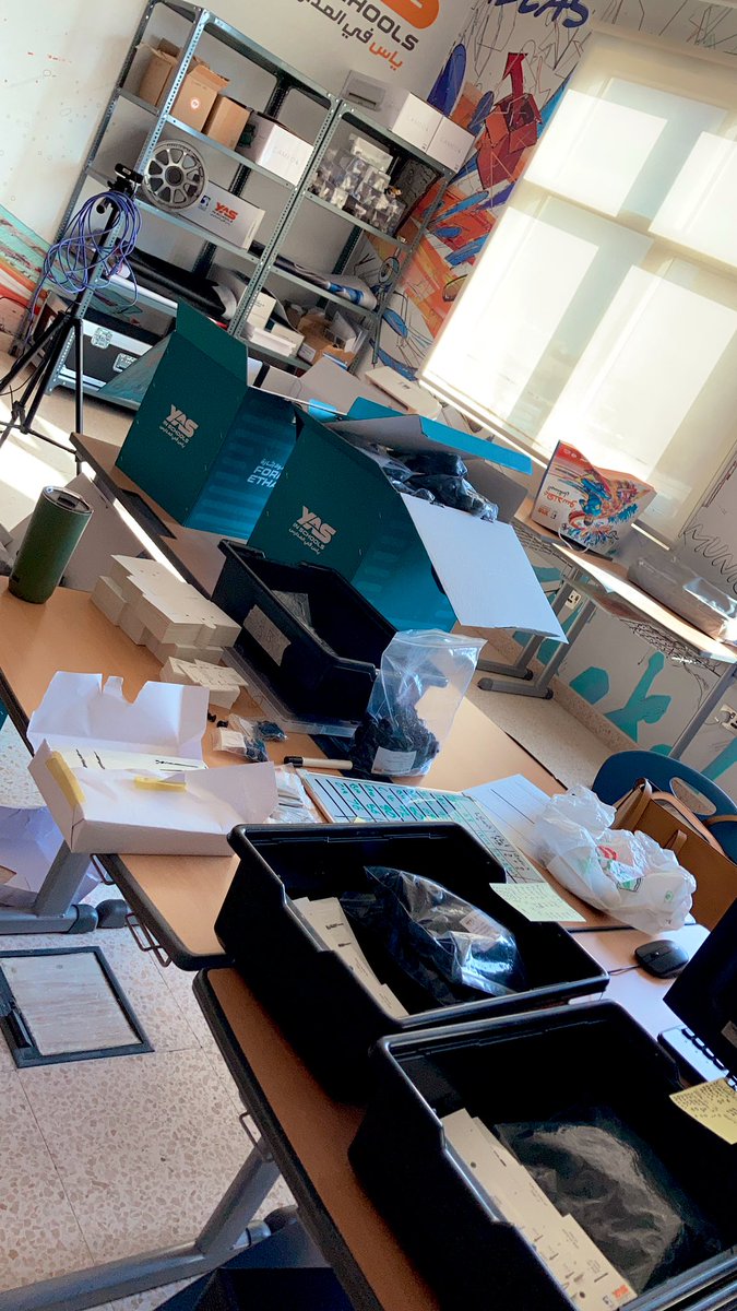 MissNicholaAnn's tweet image. Spent some time boxing up supplies so all our G3,4,5 can take part in #YasInSchools #FormulaEthara . It’s the little things😊