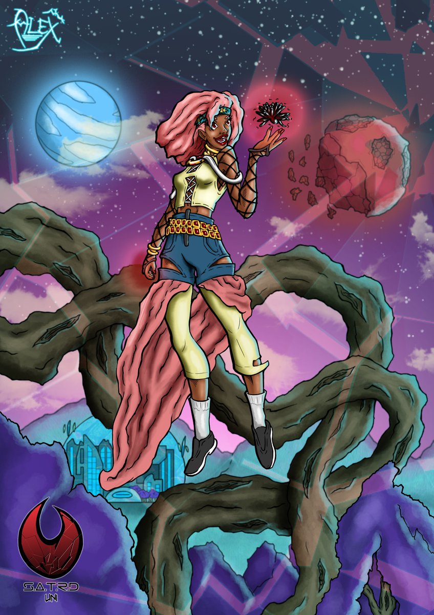 satrduni's tweet photo. The idea behind the Soul/Ego world came to mind in 2015 after drawing an illustration of 4 ladies with different abilities who lived in a world ruled by women.

#ShatteredUniverse #SATRDuni #Soul_Ego #DreamShards #characterdesign #worldBuilding https://t.co/VAnGP2UJET