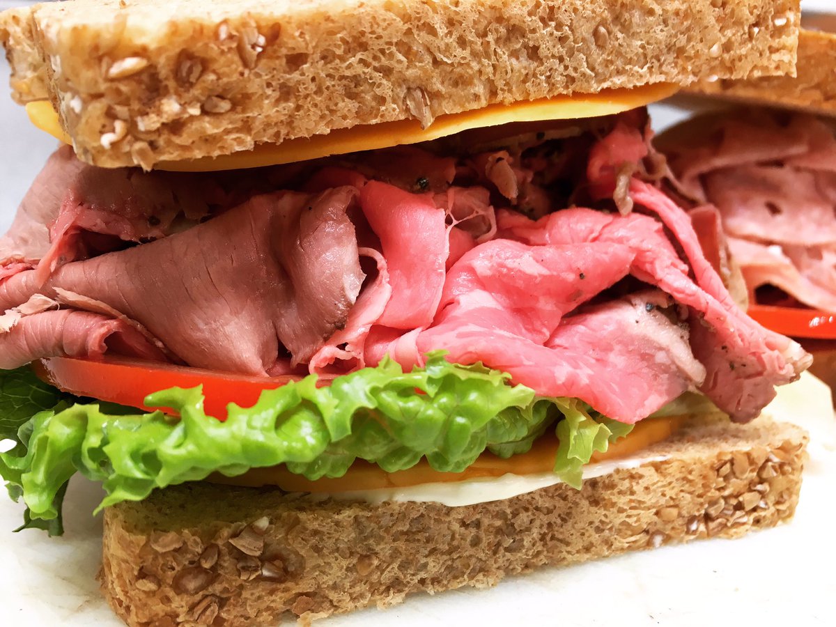 bridgetownfiner's tweet photo. Homemade #RoastBeef! A staple in the deli here at #BridgetownFinerMeats where we take things a step further by using #Wagyu #TopRound for added flavor! @bridgetownfiner https://t.co/Y44rG0SPLN