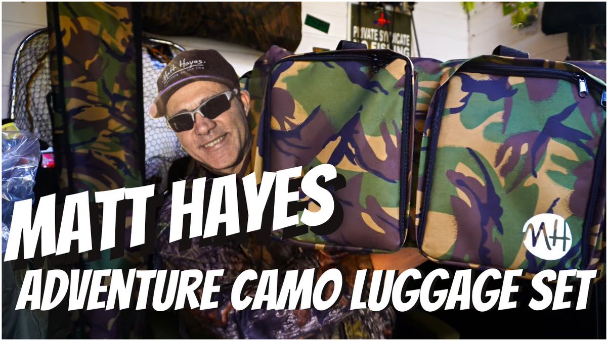 Matt Hayes Argos Fishing Tackle -- Adventure Camo Luggage for #carp #fishing  

youtu.be/S6BKT7FW5ek