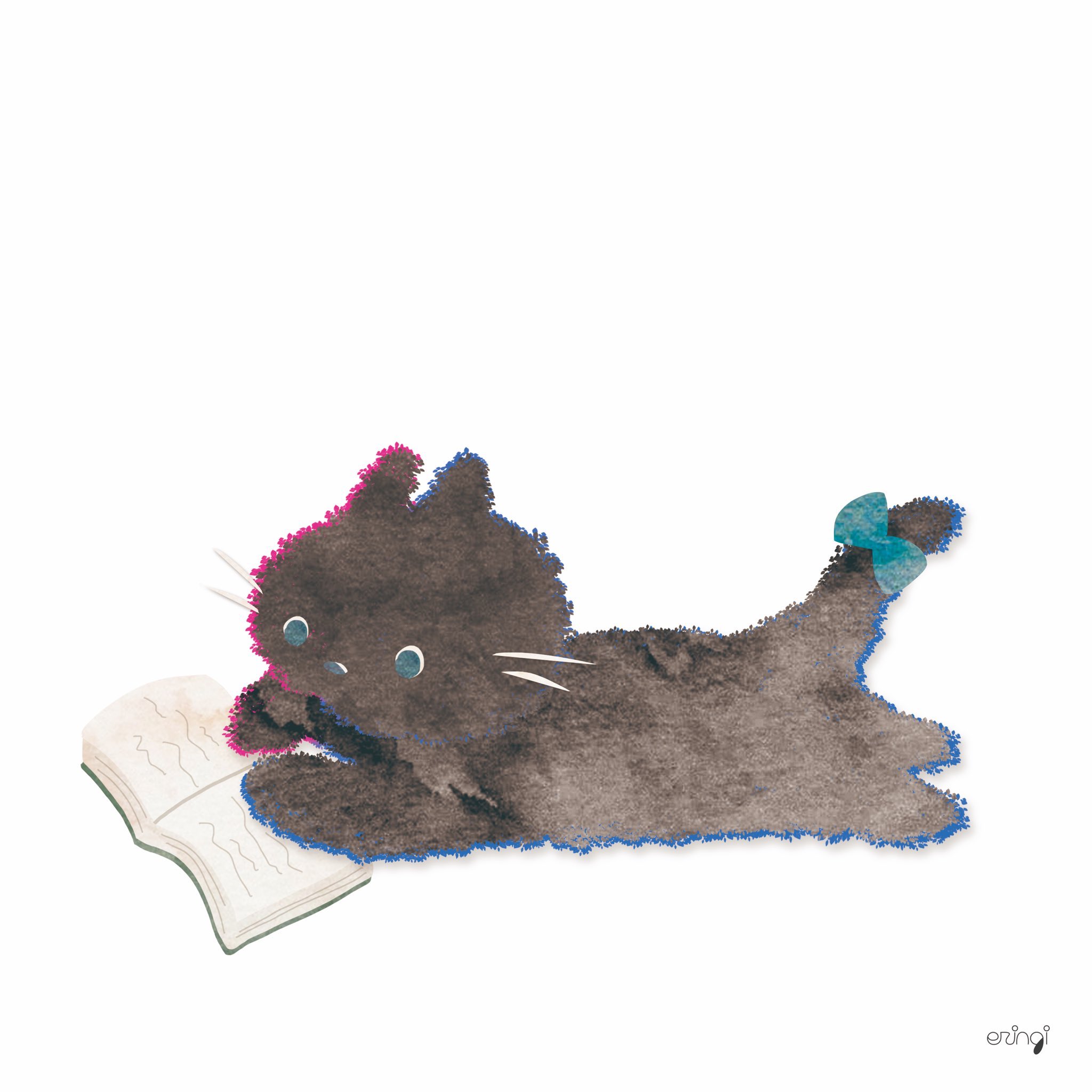 えりんぎ ゆるかわイラスト 黒ネコあつめ 猫の日 ねこの日 イラスト ゆるいイラスト T Co Euymx8i6a2 Twitter