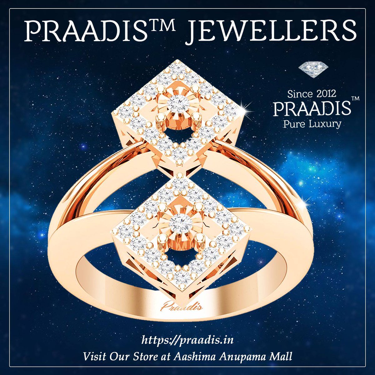 PraadisJ's tweet photo. Shop #Diamond_rings for women at the best rates. Visit our #PraadisJewellers store at Aashima Anupama Mall to buy your favourite diamond jewellery. Praadis jewellers Bhopal has been a symbol of trust since 2012.  https://t.co/XK4AbZnWuD #DiamondRings #MultistoneRings #PartyRings https://t.co/ZsIbNR2rrN