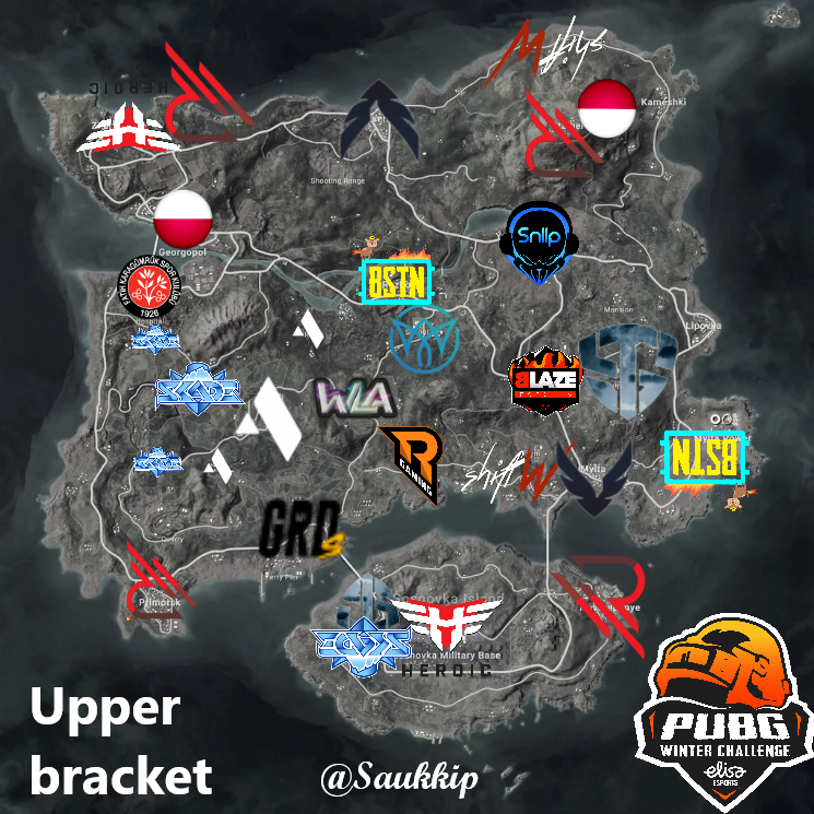 SaukkiP's tweet photo. Lootspot map for #PSL S8 Upper Bracket🪂🗺️
This is the most stacket lobby we have had this season in Europe‼️ The top 8 goes to finals⬆️ and the bottom 8 to the lower bracket⬇️
📺22.2.2021 18:00CET at https://t.co/EknDRTywpl
#Lootmap https://t.co/EanKprjkPy