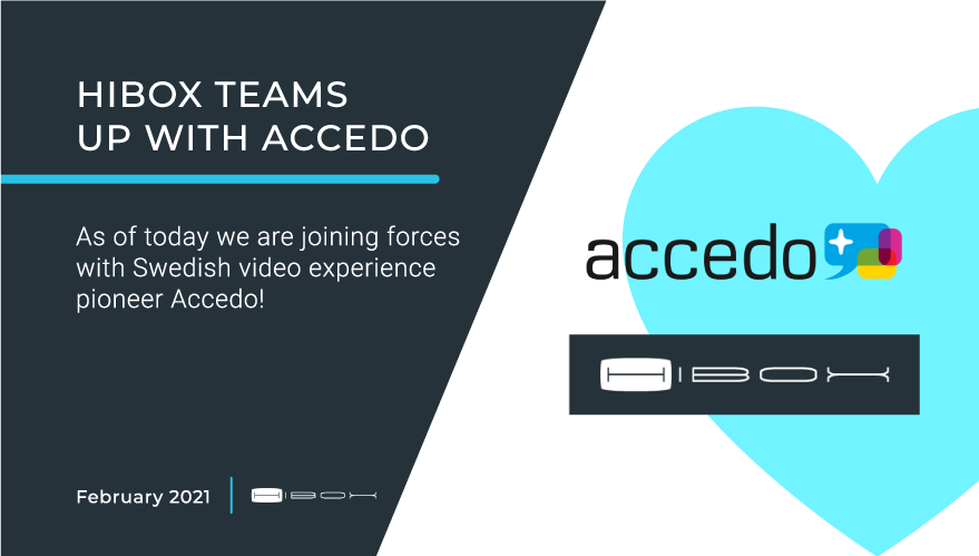 Big news Monday!

We have teamed up with <a href="/accedotv/">Accedo</a>! We are super excited for this new era of our journey and can’t wait to start work with our new colleagues. 🙌

hibox.tv/press/hibox-te…

#IPTV #OTT #videoexperience