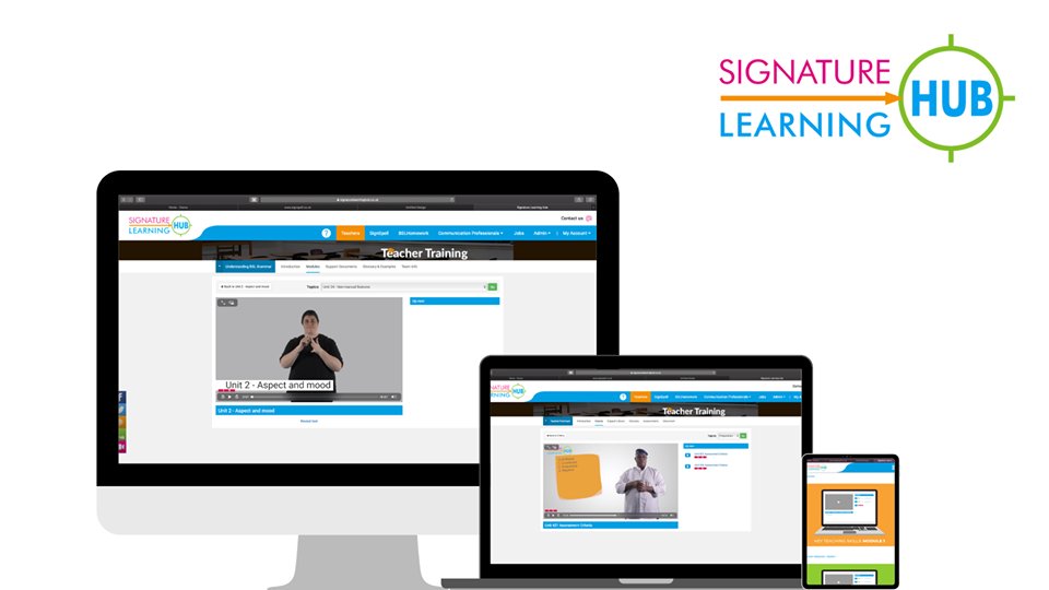 SignatureDeaf's tweet photo. Understanding BSL Grammar and Key Teaching Skills are CPD accredited online professional development tools for those who teach British Sign Language.

💻 https://t.co/rxWTErlni8

#SignatureLearningHub #CPD #Teacher https://t.co/fj0Lh3CPfK
