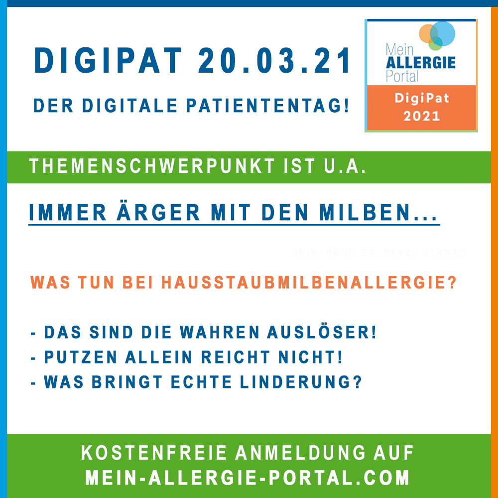MeinAllergiePor's tweet image. Schon für unseren kostenlosen "Digitalen Patientag" angemeldet?

mein-allergie-portal.com/3148-digipat.h…