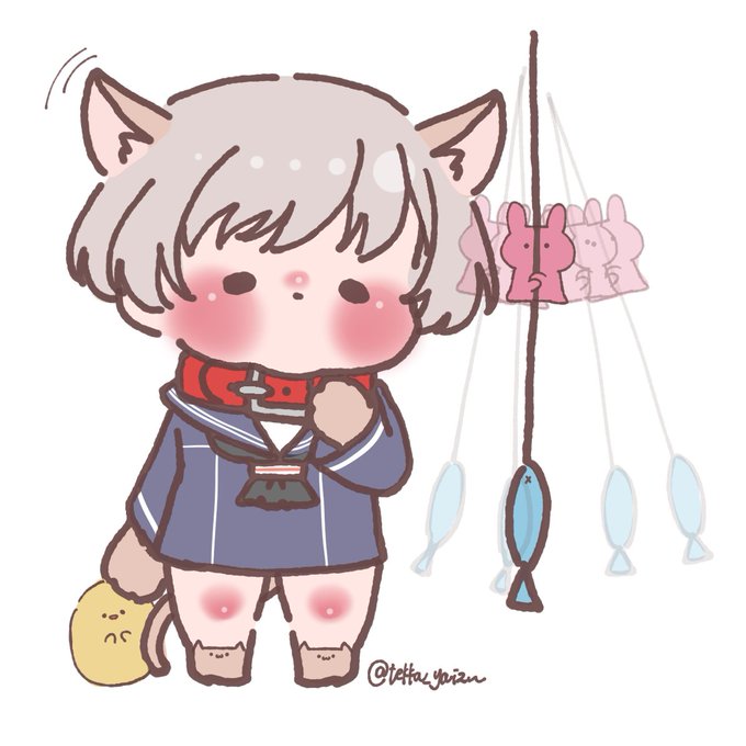 #猫の日 #艦これ #Z1 
🐱レーベちゃん 