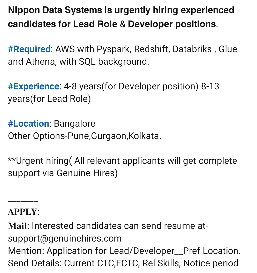 GenuineJobHelp's tweet photo. https://t.co/A7gcbHJnF9