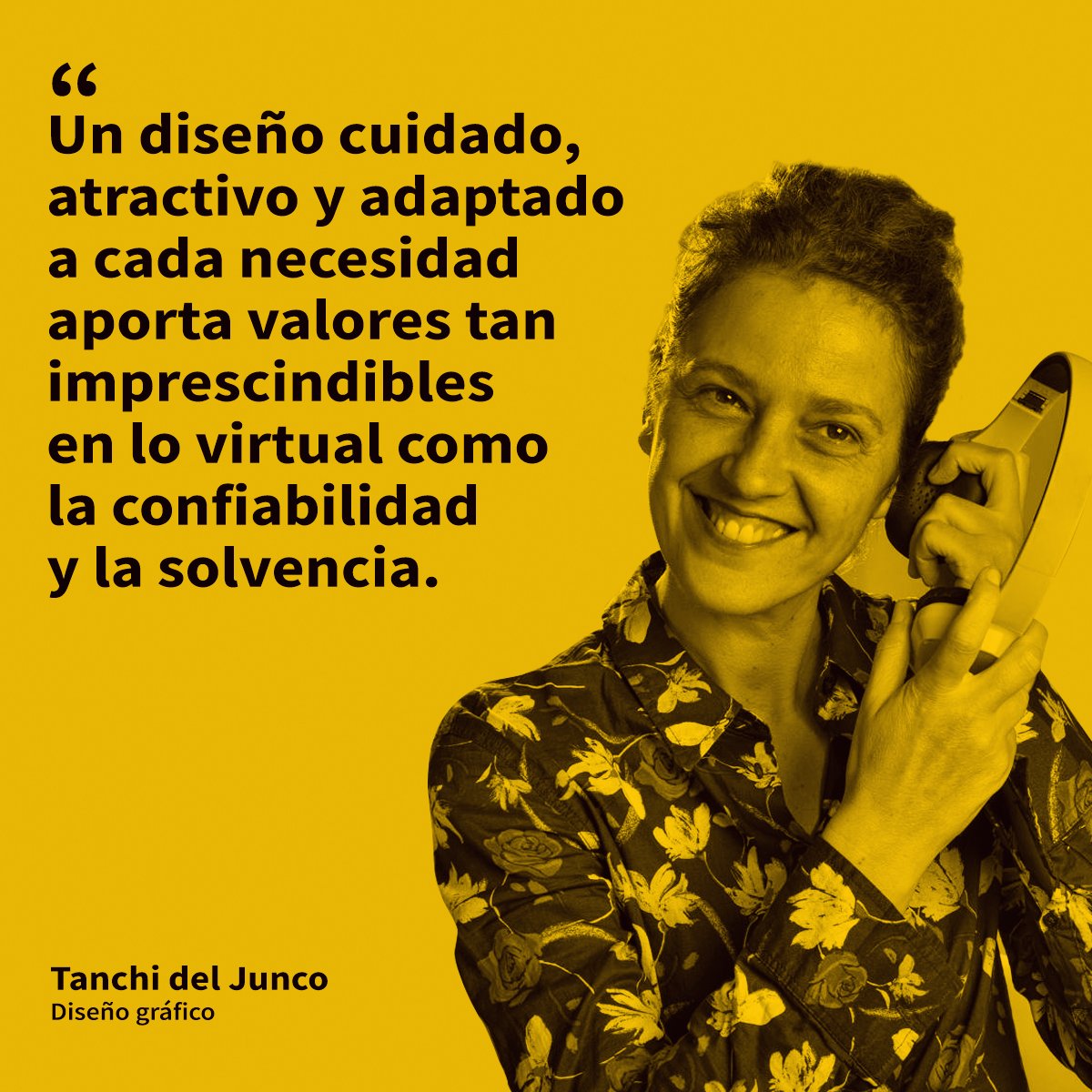 👩🏻‍💻🎨 ¡Seguimos presentándote a nuestro equipo! Tanchi del Junco es nuestra experta en diseño gráfico e ilustración.

📝 «Un diseño cuidado, atractivo y adaptado a cada necesidad aporta valores tan imprescindibles en lo virtual como la confiabilidad y la solvencia».