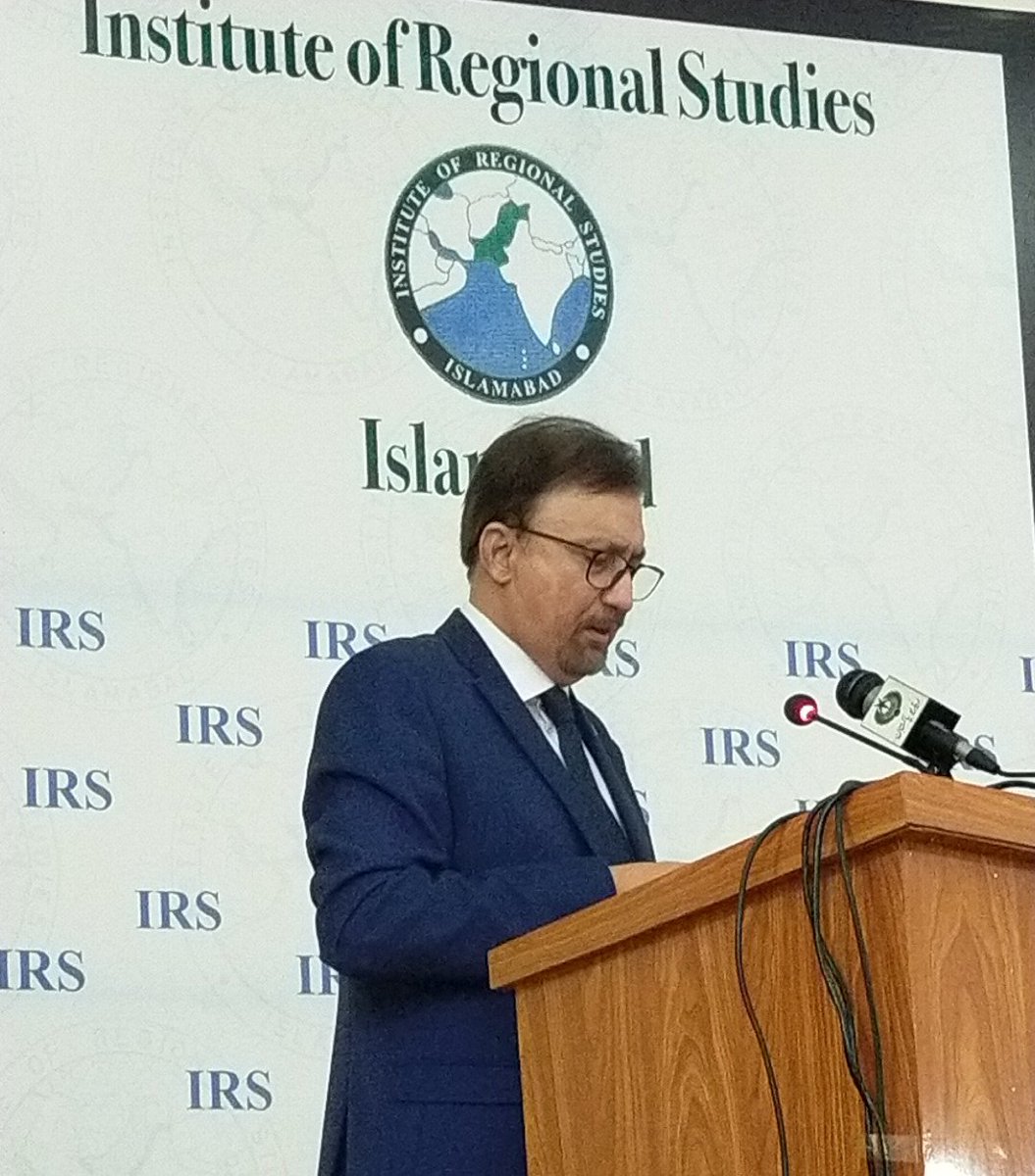 IRSIslamabad's tweet photo. Air cdre Khalid Banuri talking about narrative building during the IRS seminar 'Disinformation as a Tool of Strategic Warfare' today. 
@khalidbanuri 
#disinformation #disinformationwarfare #disinfowar #webinar https://t.co/bKY6OZSJ2i