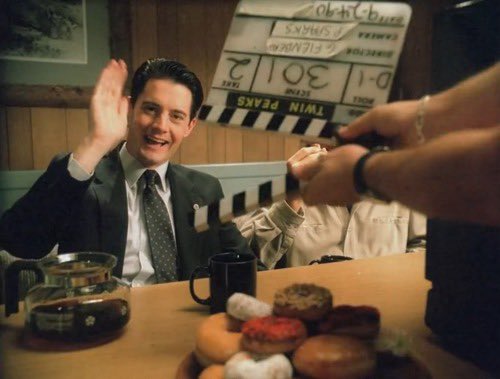 It s midnight where I m at, so I would like to wish Kyle MacLachlan a happy birthday    