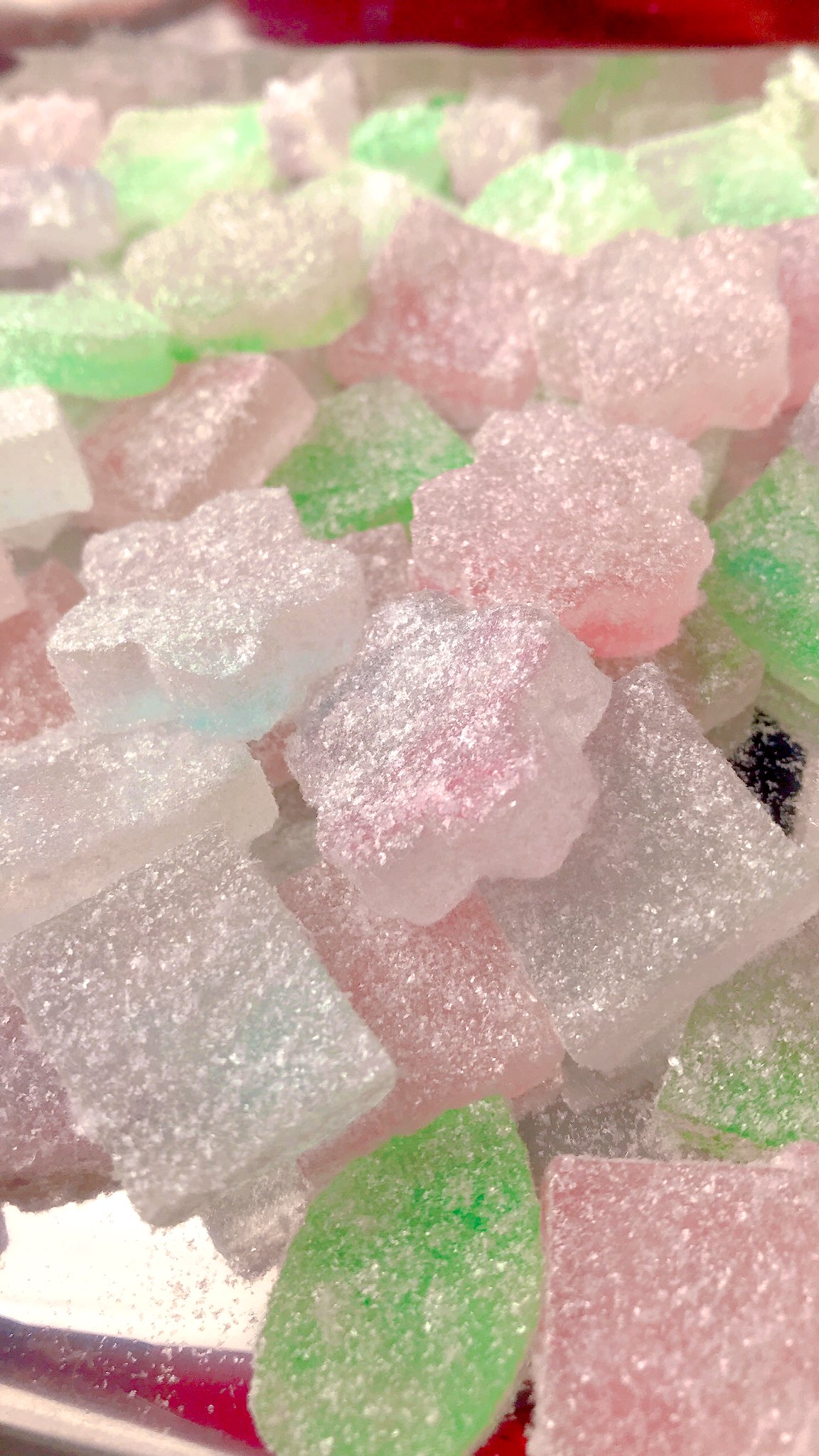 🌟🌟🌟 On Twitter: "琥珀糖の乾燥させないやつ オブラートパウダーを 周りに振りました🌟 昔のお菓子ってかんじ😳 キラキラはしてる🧸🎉  #琥珀糖 #オブラートパウダー #桜 Https://T.co/Drrdixtqwc" / Twitter