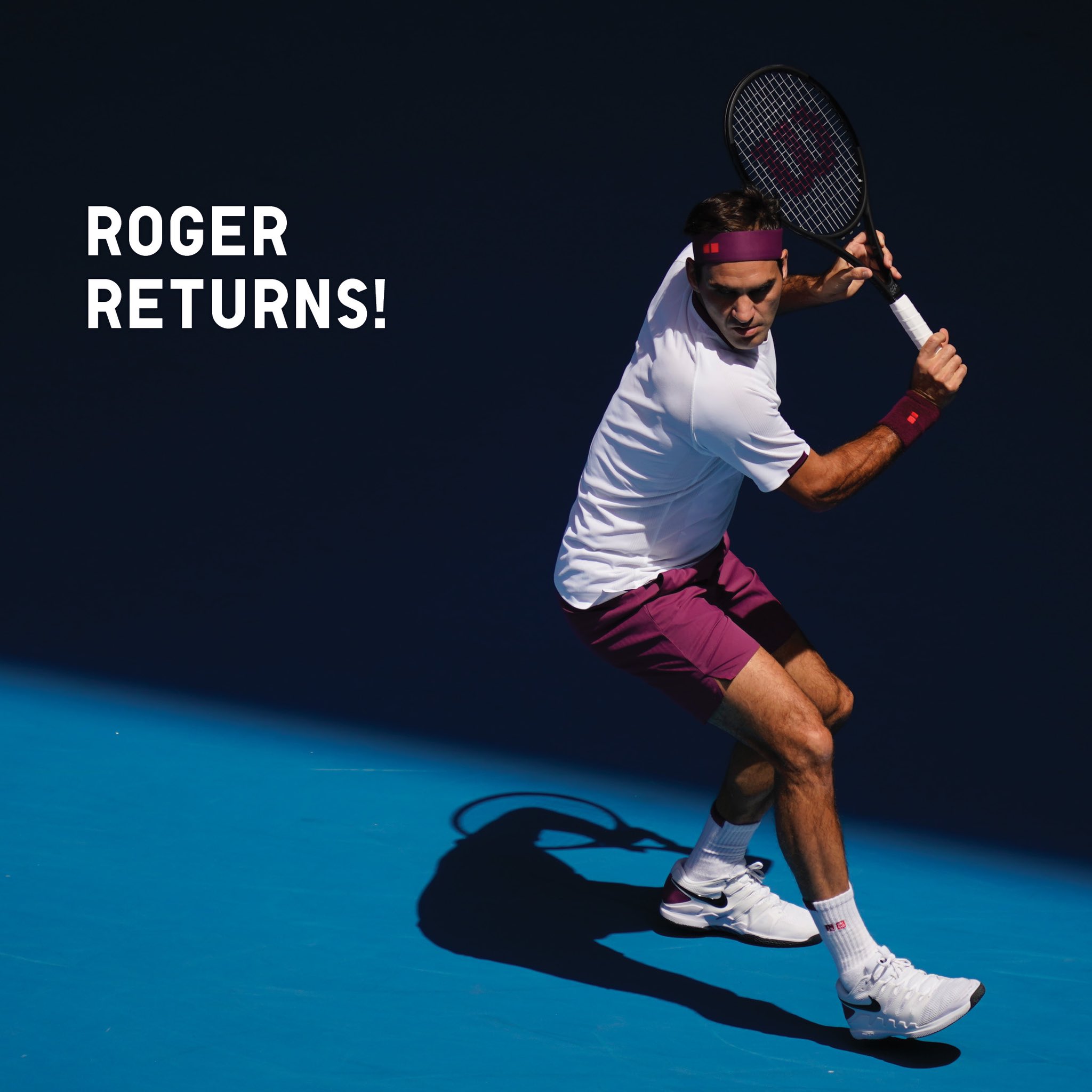 Uniqlo Ambassadors Help Us Celebrate His Return To World Competition It S Always Exciting When Roger Is In The Game 3月8日から始まるカタールでの大会で フェデラー選手がいよいよ復帰 フェデラー選手の復帰を心から待ち望んでいたファンの