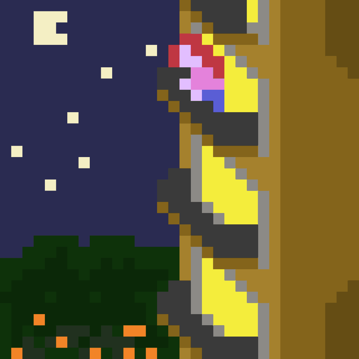 PixelsLittle's tweet photo. “If the stars should appear one night in a thousand years, how would men believe and adore... But every night come out these envoys of beauty, and light the universe with their admonishing smile.” -Ralph Waldo Emerson #PixelArt #Stargazing #RalphWaldoEmerson https://t.co/SH5A0Y2f53
