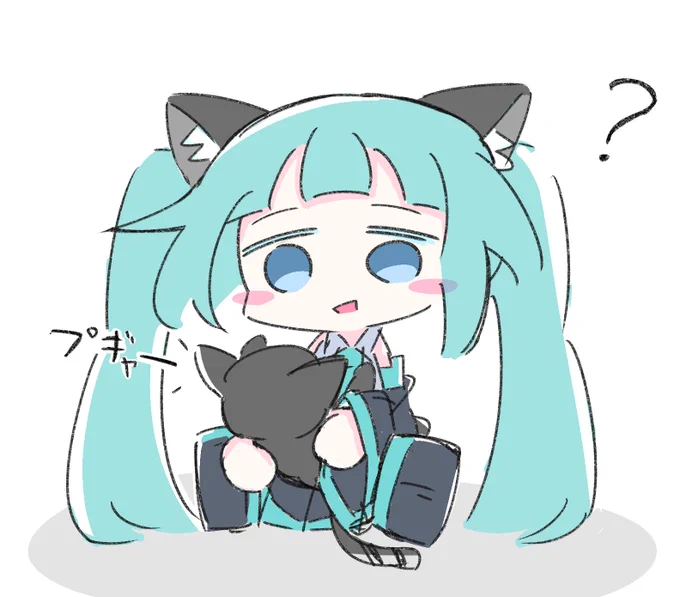 僕は黒い猫が好きです。 