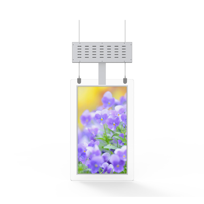 irenachen11's tweet image. USER hanging vertical LCD transparent double sides advertising kiosk #kiosk #lcddisplayscreen #leddisplay #transparentdisplayscreen