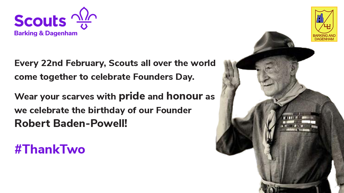 BDNScouts's tweet image. Happy Founders Day! 
#ThankTwo We are so grateful for our District Team and Groups within Barking &amp;amp; Dagenham. Without you all we would not be able to do what we love best.... Thank you!
#skillforlife #FoundersDay2021 #ThankTwo #scoutingfamily #BadenPowell