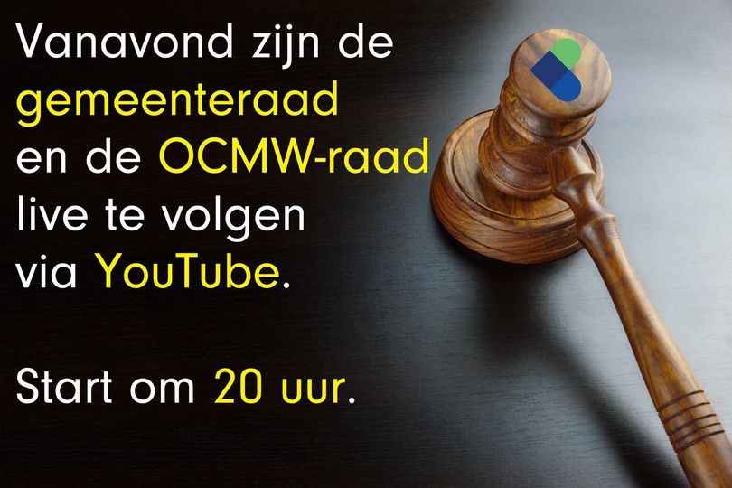 👉 Vanavond is er opnieuw gemeenteraad en OCMW-raad en die zijn ook weer online te volgen.
ℹ Via deze link: youtu.be/Ml_H9NwekW0