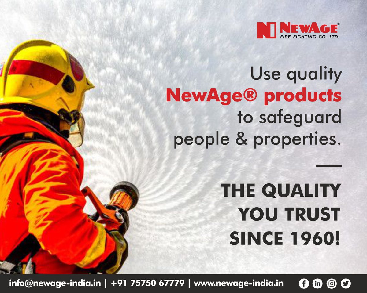NewAgeFireIndia's tweet photo. #NewAgeGujarat celebrates #manufacturing #excellence of over 6 decades. 10,000 + #customers in over 70 countries #globally, v have been setting new #benchmarks in the #firesafety industry. Proudly #MadeinIndia ! #NewAgeFire #firefightingtools #firefightingequipment https://t.co/76k5oIR9X3