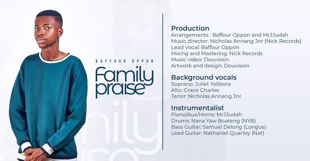 Help me appreciate the production team who made Family Praise! 🕺🏾
I highly recommend them for everyone ❤️
Please RT 
Someone may need their services 😊