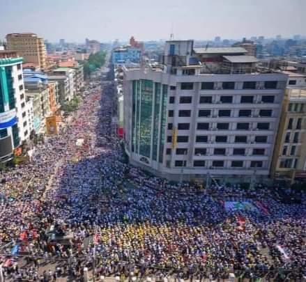 အောင်ကျော်ချမ်းအေး မန္တလေး
22.2.2021ပြည့်လုံးကျွတ်သပိတ်❤️🖤
#Feb22Coup 
#SaveMyanmar 
#WhatHappeningInMyanmar