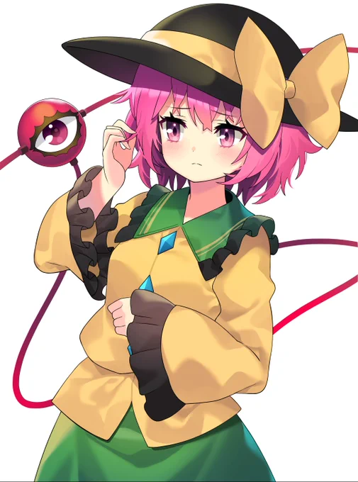 こいしちゃんの服を着て照れてるさとり様 