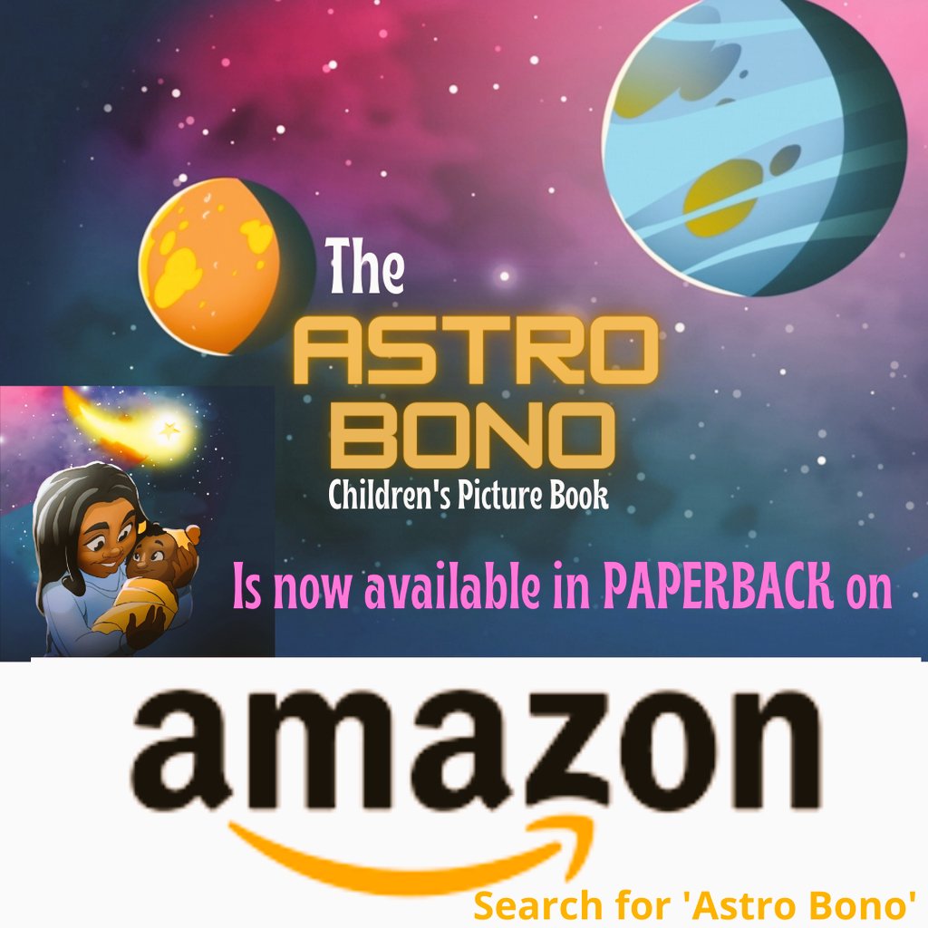 AstroBono's tweet photo. Fancy an African Space story for kids?

We'll, The Astro Bono book is now available in paperback on Amazon!

Just search for 'Astro Bono', buy and the print copy will be shipped to your country🚀

#childrensbooks #YoungReaders
#Africanchildrensbooks #kidlit https://t.co/jmCXy72TjW