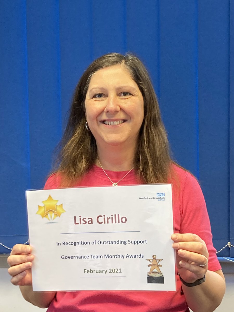 That time again- February’s fantastic team member of the month -Lisa Cirillo. Although only recently seconded into our complaints team, from the moment she got here it’s felt like she’s always belonged. Cheerful, empathetic & so supportive, well done Lisa 👏👏👏@DarentValleyHsp