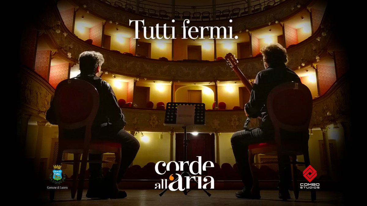 “Tutti fermi” è il video ideato da #CordeallAria e ispirato al brano 4’33’’ di John Cage, per aderire all'iniziativa #facciamolucesulteatro promossa da <a href="/ass_unita/">Associazione Unita</a>  
Oggi il video sarà proiettato anche al Teatro Garibaldi di #Lucera. Tutte le info👉 bit.ly/2ZG66uN