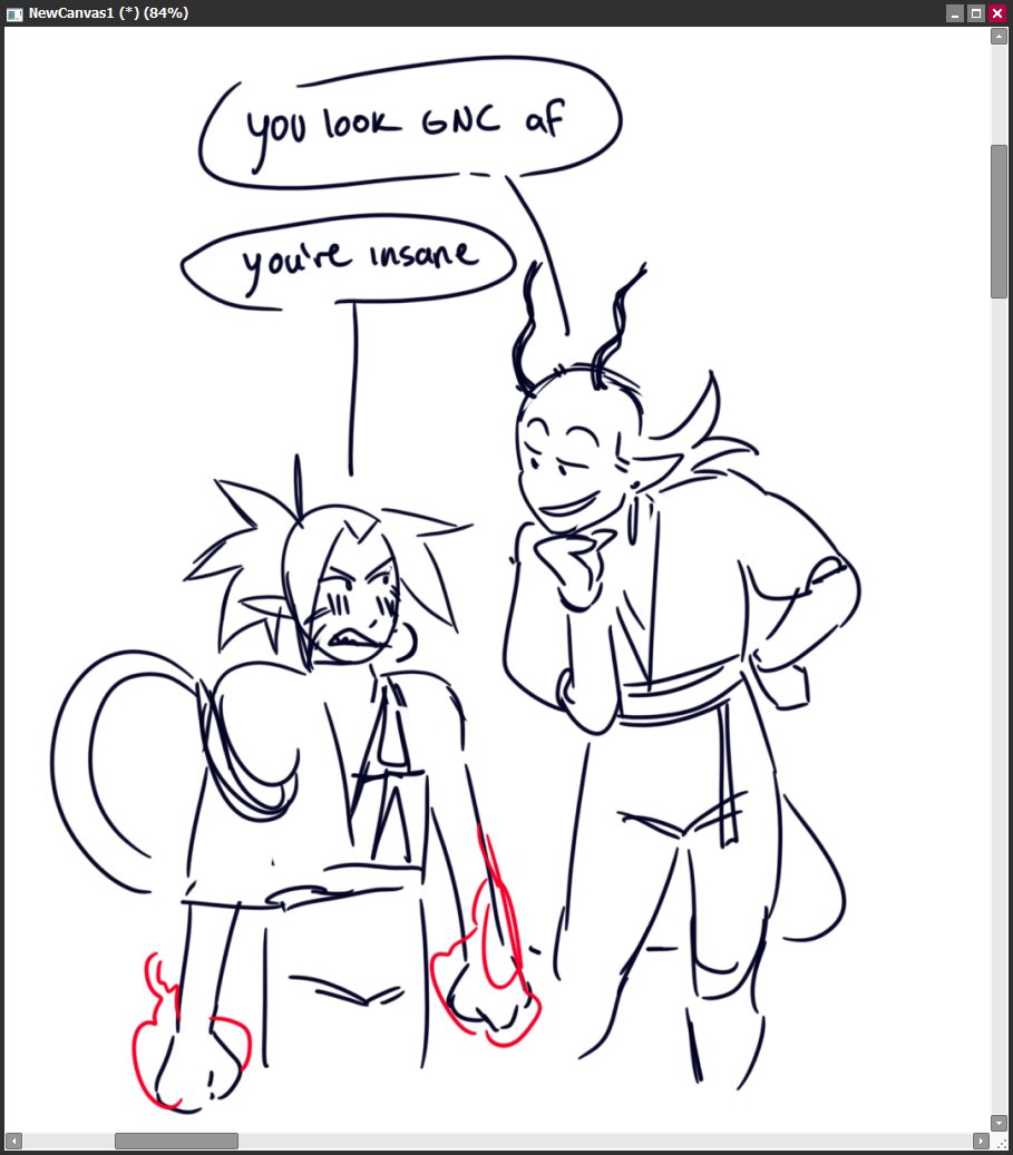 entirely not canon i just wanted to draw Hide with Ourium bc i thought it would be funny sksk 