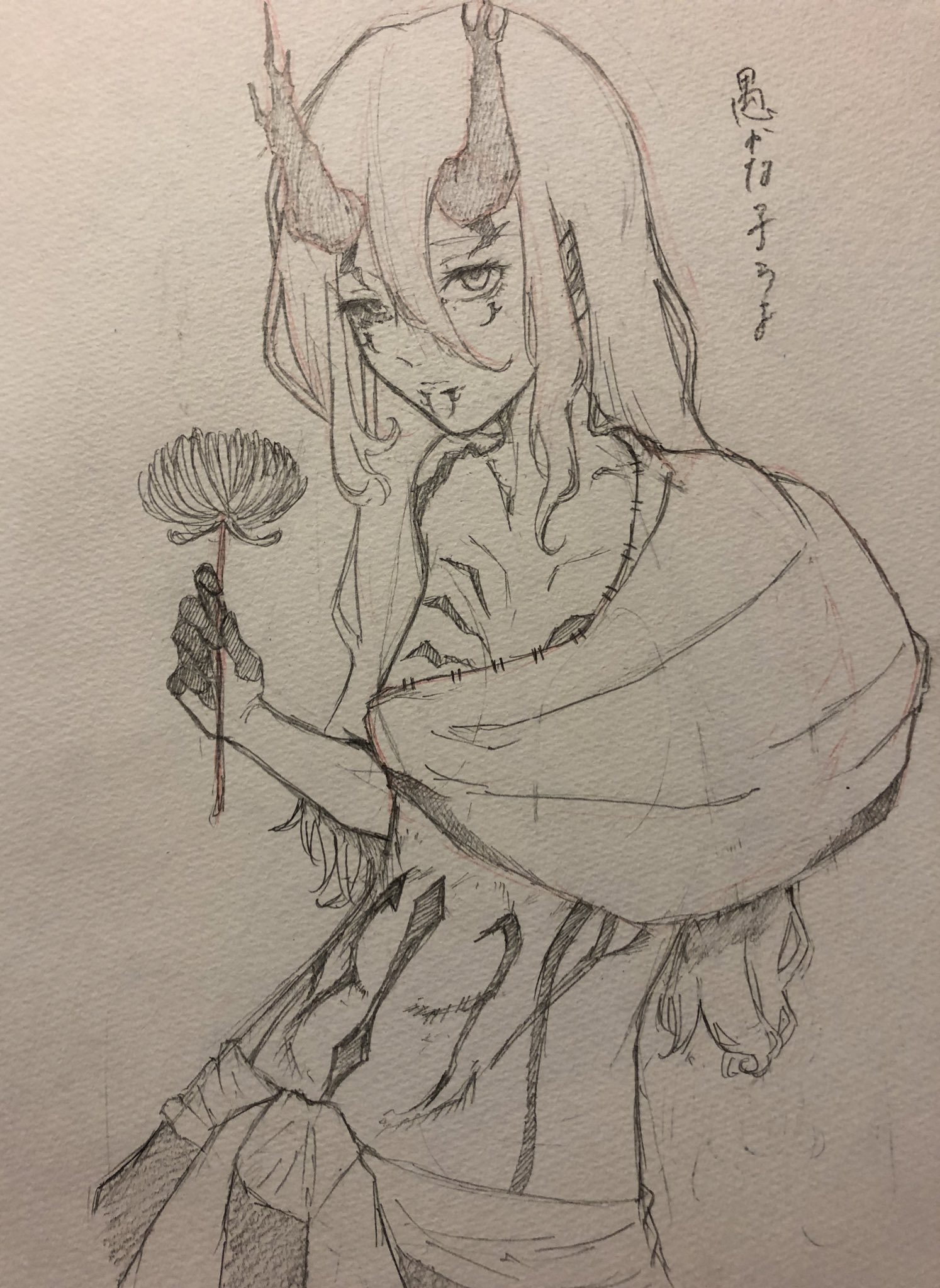 黑斑 呪術廻戦 花御 Tiktokであげた花御擬人化のイラストです よかったら見てね T Co Wi56vy3rkt Twitter