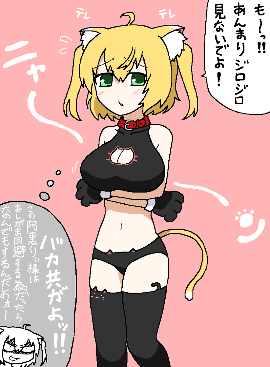 猫の日らしいですね
ねこランジェリーです
 #あぐあーと 