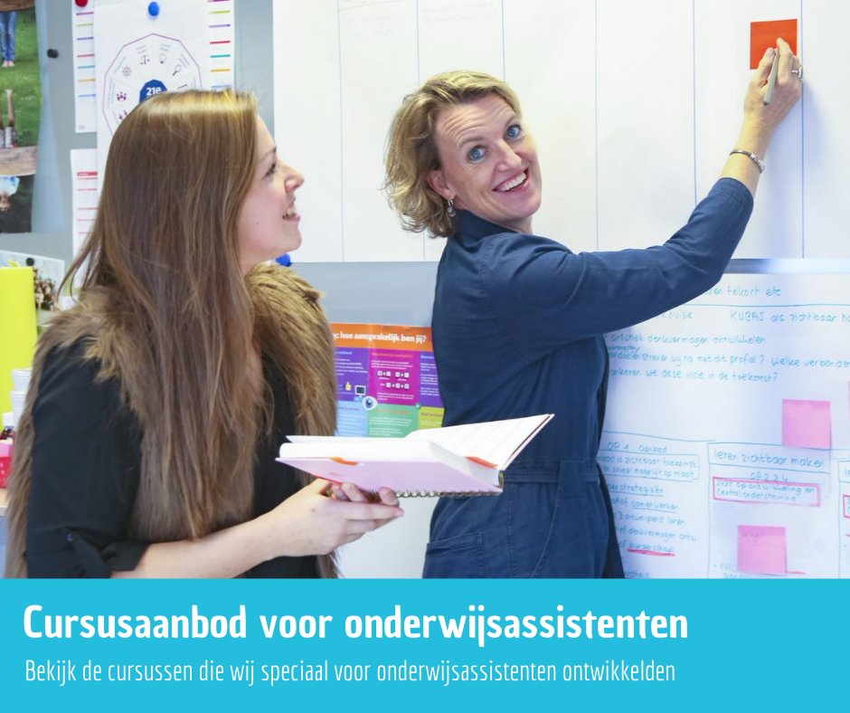 Werk je als onderwijsassistent en wil je je graag verder ontwikkelen? Bekijk ons cursusaanbod voor onderwijsassistenten:

Onderwijsassistent gedragscompetent (so): bit.ly/37gj6vk
Onderwijsassistent woordenschatcompetent (po): bit.ly/3qmU7Os