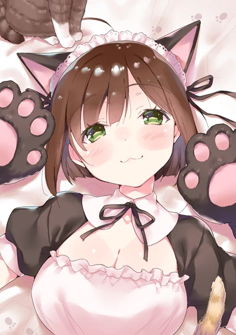 猫の日みくにゃん(=>ω<=)
そしてお誕生日おめです～!!

#前川みく生誕祭2021
#猫の日 
#にゃんにゃんにゃんの日 