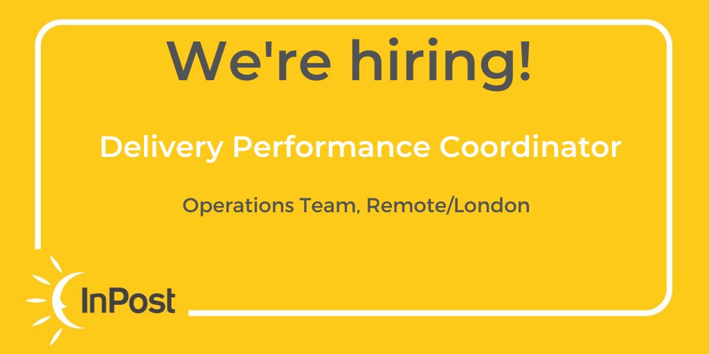 We have a genuinely exciting opportunity for someone special to join our operations team as a Delivery Performance Coordinator! To join us on our journey to challenge the delivery sector status & change it for the better, apply here: linkedin.com/jobs/view/2407… #Jobs #Logistics