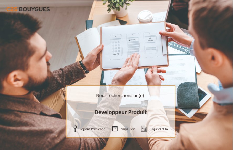 C2S_Bouygues's tweet photo. 📢 Nous recrutons un(e) développeur(e) produit au sein de l’équipe Logiciel et IA.

📍 #RégionsParisiennes
💬 Prise de poste immédiate

👉 https://t.co/kyccMpcAoA
 
#iciçarecrute #developpeur #quickconnect #projet #recrutement #innovations #bytech #ESN https://t.co/dfEPIFlpcF