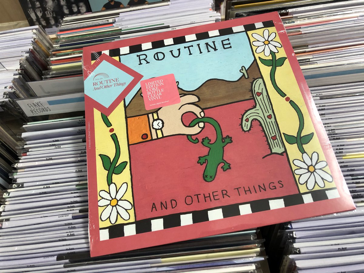DAWA_FLAKE's tweet image. 絶対にチェック！！当店超人気のJAY SOMが新たに始めたユニットのデビューEPです！！しかも限定カラー盤きてます。3/12発売です。Pre-Order開始！！！！
ROUTINE / AND OTHER THINGS (LIMITED COKE BOTTLE CLEAR VINYL) / 12" / ￥2,190 flakerecords.com/rcminfo.php?CO…